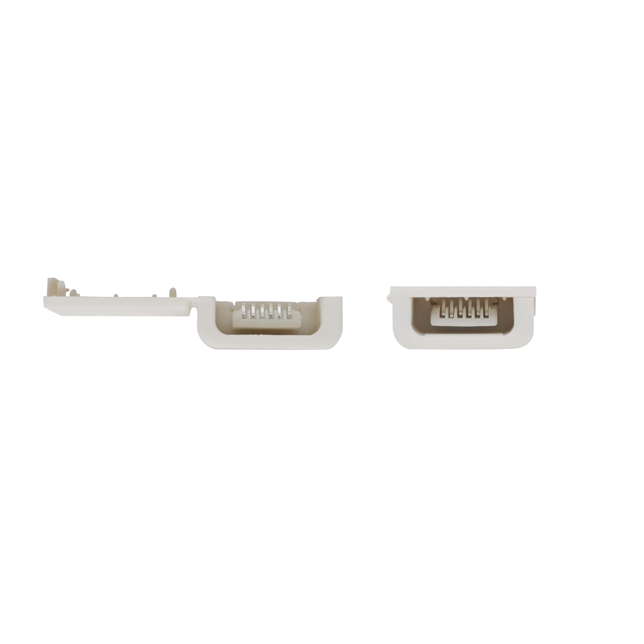 Litcessory Złącze cięte z końcem do Philips Hue Lightstrip Plus (zestaw 4 sztuk, białe - MICRO 6 - ROCHES V4)