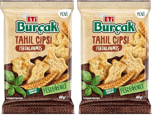 Eti Burçak Fesleğenli Tahıl Cipsi 40 g (2 paketi)