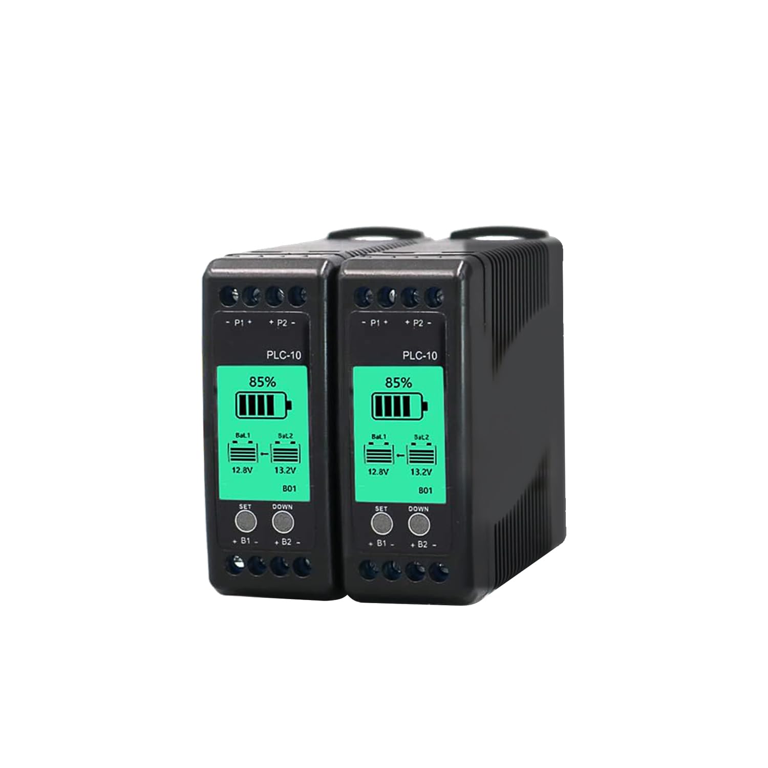 SolaMr Equilibrador de Voltaje de Bateria, Balanceador de Carga, Battery Equalizer de 12V/24V/48V/60V/72V/96V para Batería de Plomo Ácido/LiFePO4 y Litio para Sistemas de Carga Solar - PLC-10