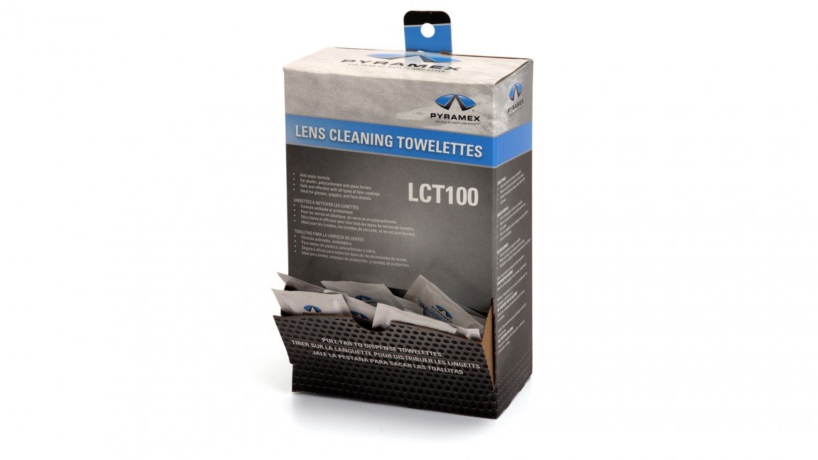 Pyramex Lens Cleaning Towelettes AntiFog (100 Per Box