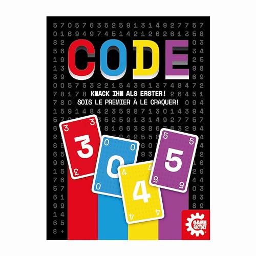 Game Factory 646301, Code, Kartenspiel für Erwachsene und Kinder ab 8 Jahren, 2-8 Spieler