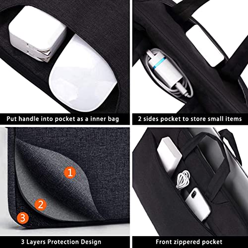 Image of Voova 14-17.3 Inch Women Men Laptop Sleeve Shoulder Bag Waterproof Carry Case