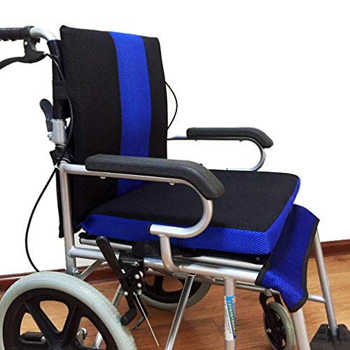 JIAJU Cojín para Silla de Ruedas Cojín antiescaras, Almohada de Nido de Abeja, Transpirable y cómodo Cojín para Material de Tela Oxford, (41 * 45 * 4 cm)
