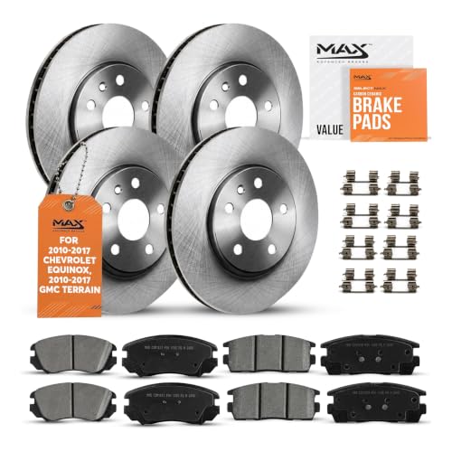 Image of MAX Advanced Brakes Front Rear Brake Kit for Chevrolet Equinox, GMC Terrain