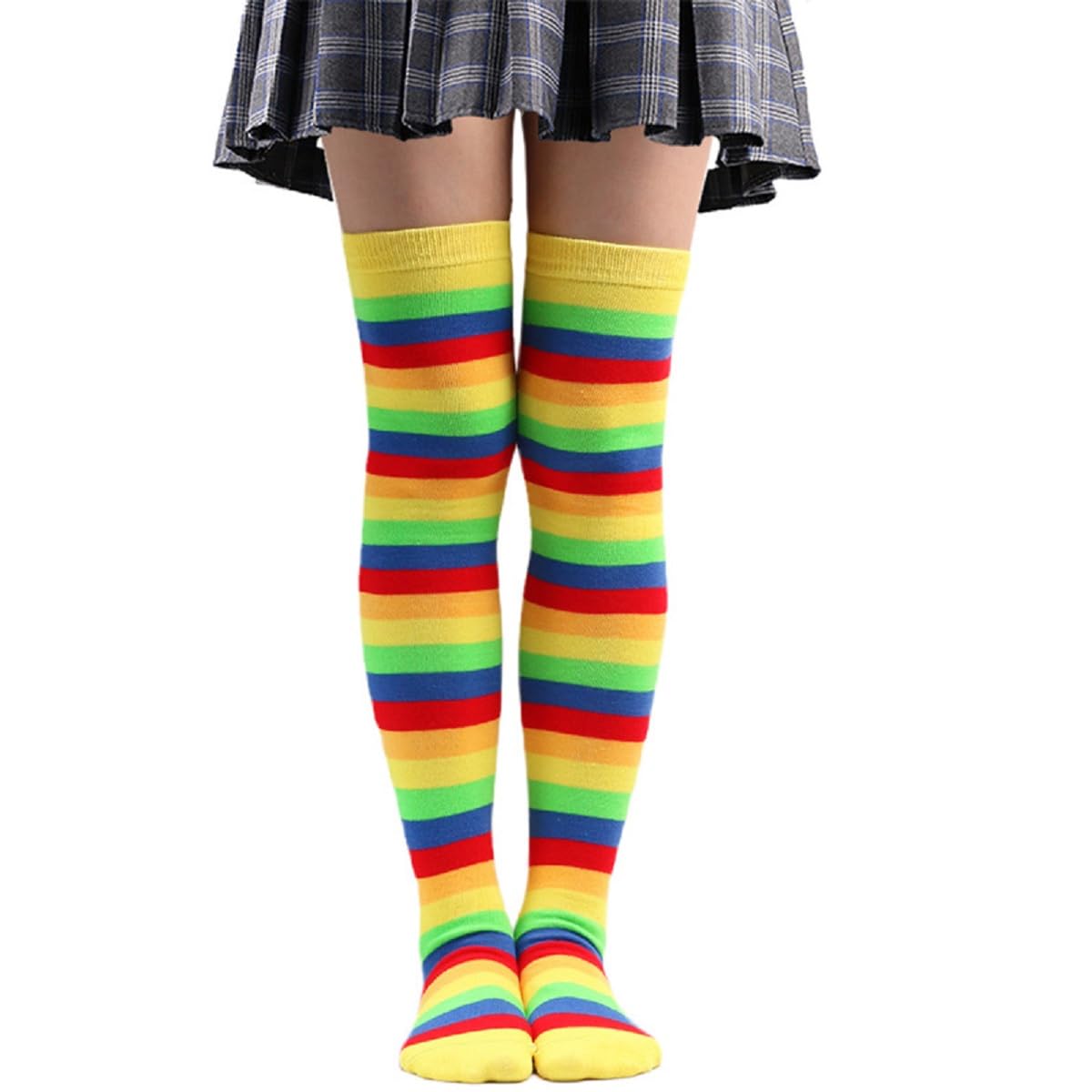 Knee High Socks Women Crazy Socks Striped