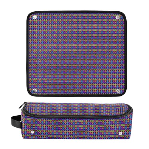 Bolso de viaje para herramientas de cabello con estera resistente al calor para planchas, rizadores y organizador de accesorios miniatura 3
