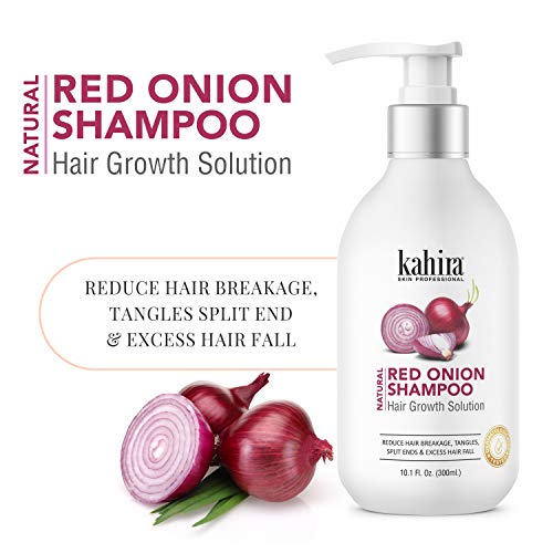 Image of Hair Growth Combo: 21 Herbs Ayurvedic Hair Oil (200ml) & Natural Red Onion Shampoo (300ml) - Hair Growth Solution to Reduce Breakage, Tangles, Split Ends & Excess Hair Fall