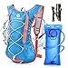 UTEBIT Sac Hydratation Isolé avec Poche à Eau sans BPA de 1,5 L Sifflet de Sécurité avec Boussole Thermomètre Loupe Sac à Dos de Rangement Étanche pour Enfant Trail VTT Running Camping Voyage