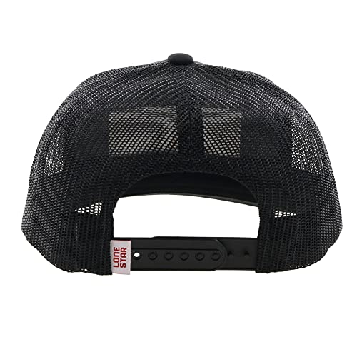 Image of HOOEY Lone Star Beer Patch Trucker Hat for Men, Adjustable Snapback Mesh Baseball Cap, 5-Panel Western Work Hat