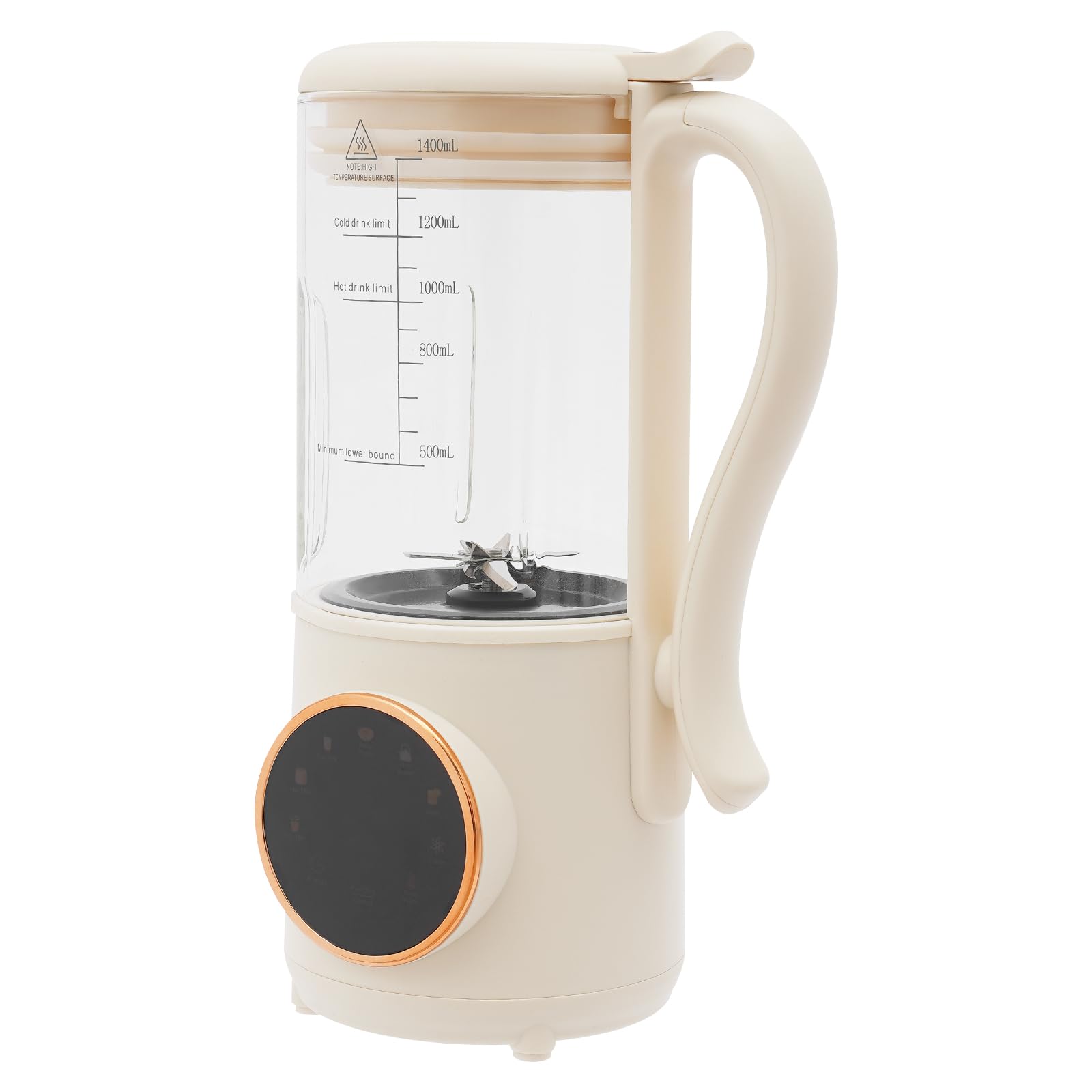 Montalatte Macchina per latte di soia Macchina per latte di noci 1,4 L Macchina per latte vegetale Estrattore di succo Macchina per farina d'avena Macchina per il latte di mandorla Produttore