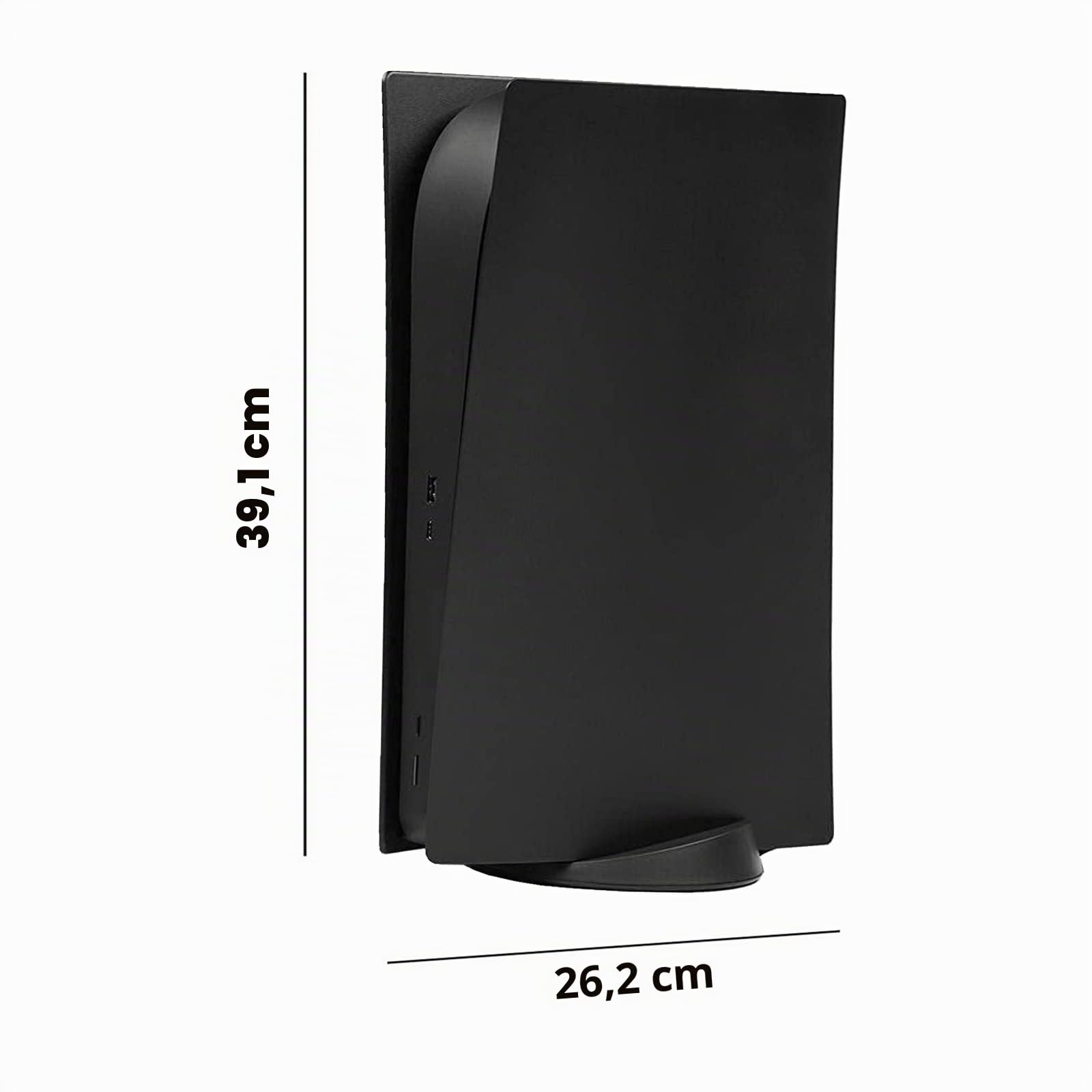 PS5 Frontplatten Staubschutz Konsole Skins Case Shell Panels für Digital Edition, Playstation 5 Zubehör Frontplatte Schutzhülle platte für Sony PS 5 staubdicht kratzfest (HD Schwarz)
