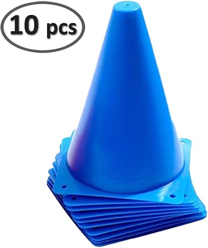 Miniatura 3 de Electriduct Mini conos de tráfico de plástico de 7 pulgadas para exterioresinteriores, paquete de 10