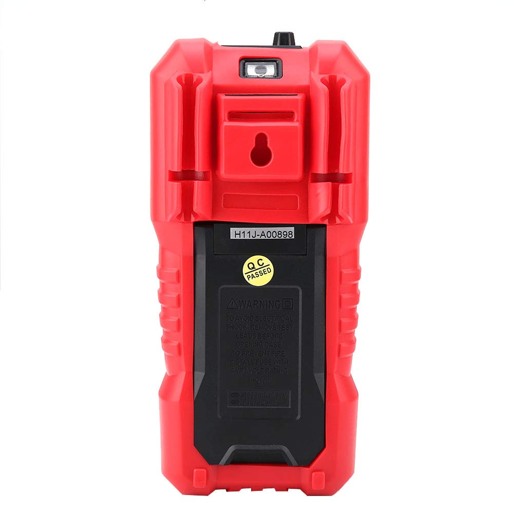 Multímetro Digital Portátil HT118A AC/DC Volt Amp Ohm Acitancia Hz Temp Tester con Linterna