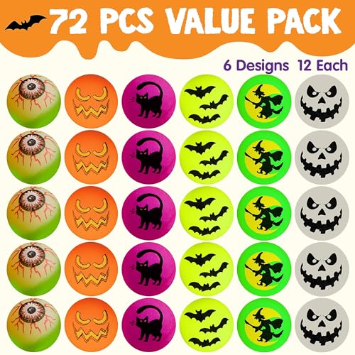 Joyin 10584 72 Pcs Halloween Bouncy Balls thumb #1