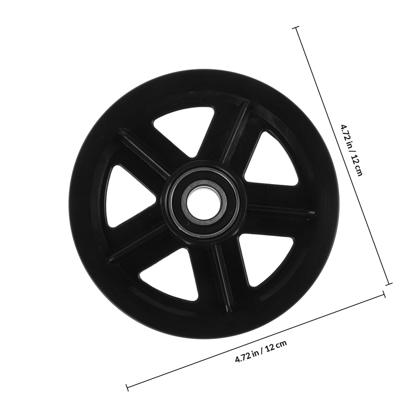Didiseaon Galets pour Rail de Porte Coulissante, Paire de Roues à Roulement pour Poulie de Portail, Adaptées pour Rail Coulissant Suspendu