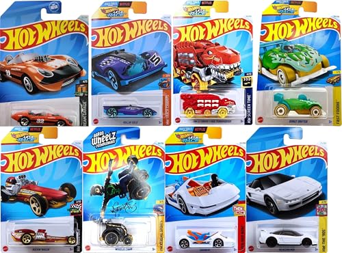 Image of Hot Wheels 1:64 Scale Mainline Basic Car - Pack of 8 (Assorted Model, Color May Vary, Come Random Car)