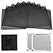 GZhaimai - 20 filtri per ventole, 120 x 120 mm, in PVC PC, filtro antipolvere, alloggiamento per computer in rete, per ventole, antipolvere e raffreddamento del computer (nero)