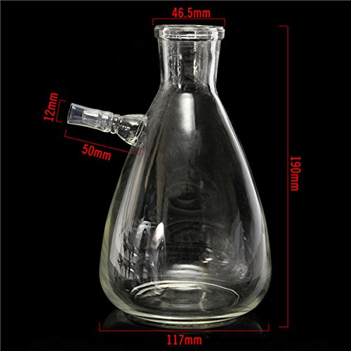500Ml 24/29 Laboratoire Filtrant Verre Adaptateur De Tuyau De Bouteille De Fiole De 10Mm