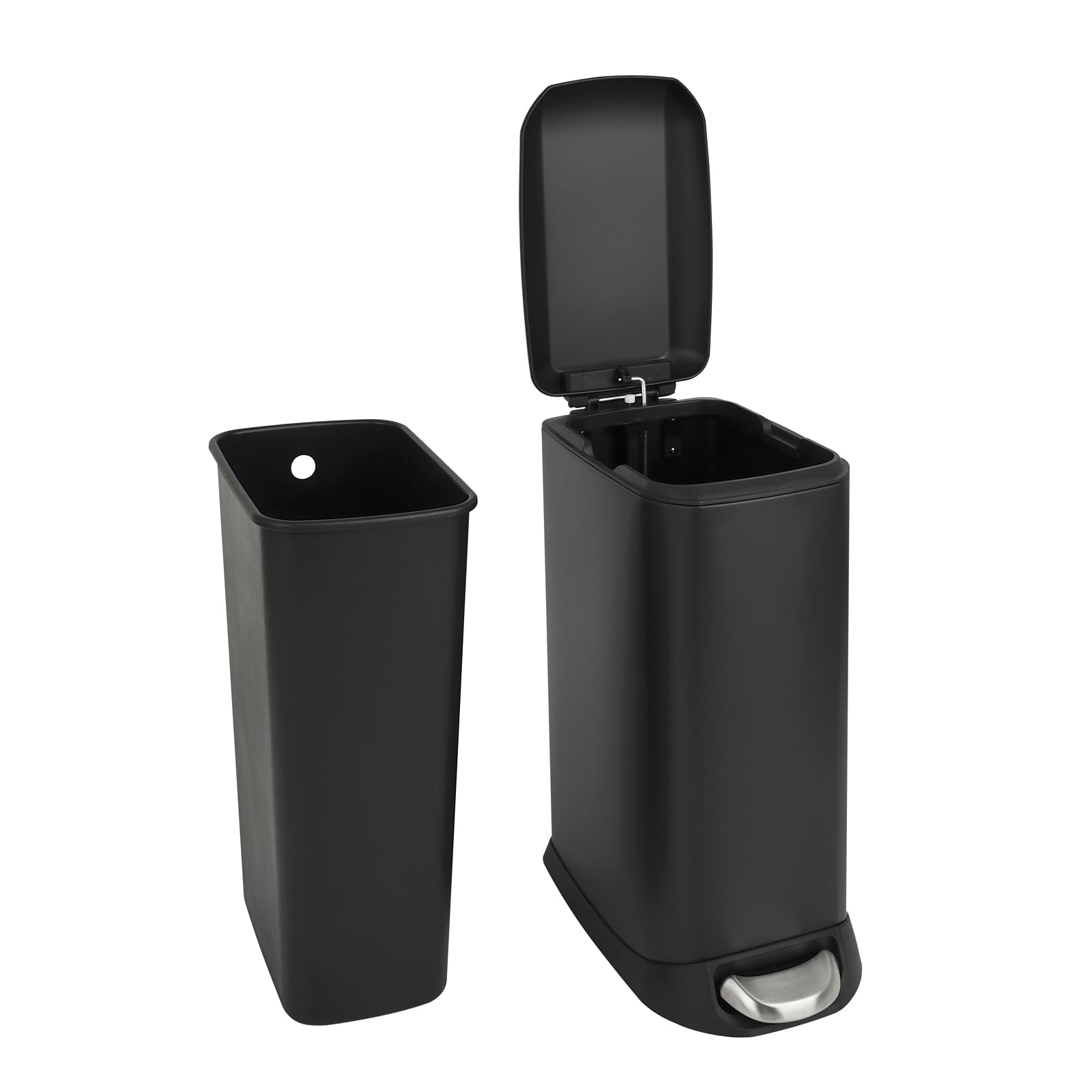 SVITA Mülleimer TS12, Treteimer, 12L, Softclose-Funktion, Stahl SVITA Mülleimer TS12, Treteimer, 12L, Softclose-Funktion, Stahl
