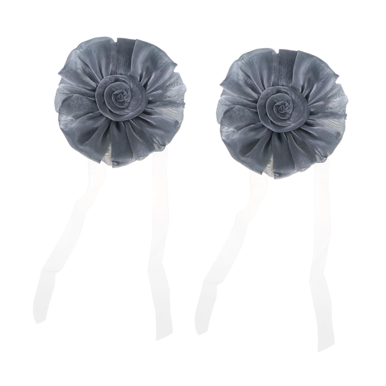 Cabilock Boucles de Rideau Décoratives de Fleur de Soleil 2 Pièces, Pinces Élégantes en Tissu pour Décor de Chambre et Accessoires de Rideaux Robustes