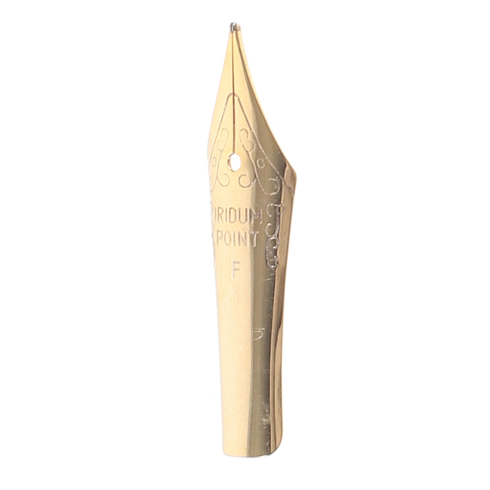 Veemoon 0.5mm Line Width Fountain Pen Fine Nibs Replacement, Universal Golden Writing Metal Nibs Fountain Pen Repair Accessories for Calligraphy Writing Practice