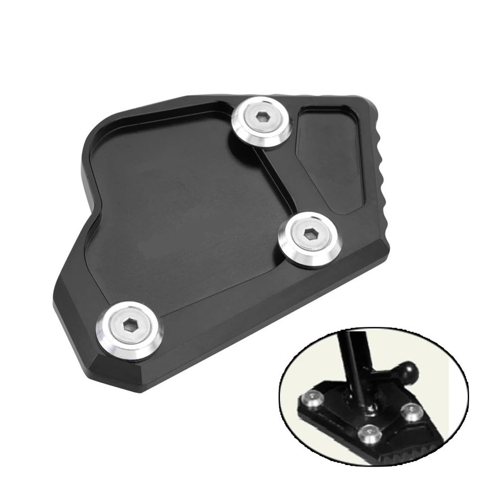 Cavalletto Moto Laterale Per B&M&W K1600GTL K 1600GTL K 1600 GTL K1600 GTL 2011-2015 Moto Cavalletto Laterale Pad Piastra Cavalletto Ingranditore Supporto Di Estensione(Black Kick stand)