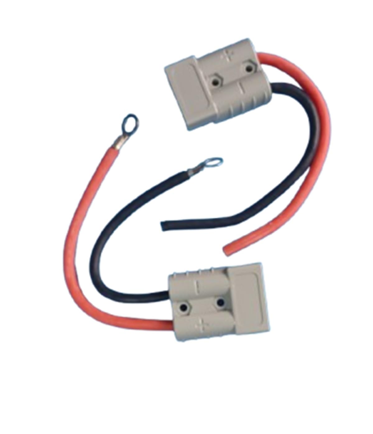 SB50 Connector one Pair (2 nos) one Side with M6 Copper lugs, with 15 CM Silicon Cables Crimped with HYDROLIC Tools