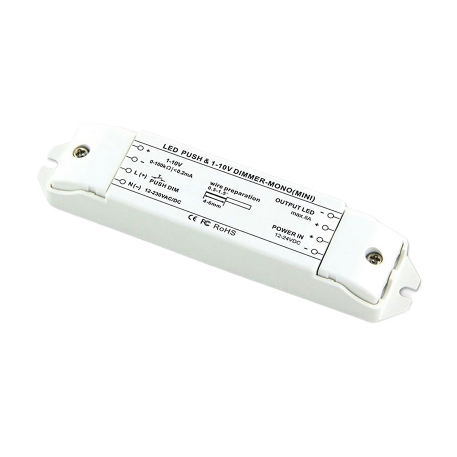Pilote 1-10V variateur pour bande lumineuse LED DC12V DC24V et potentiomètre intégré
