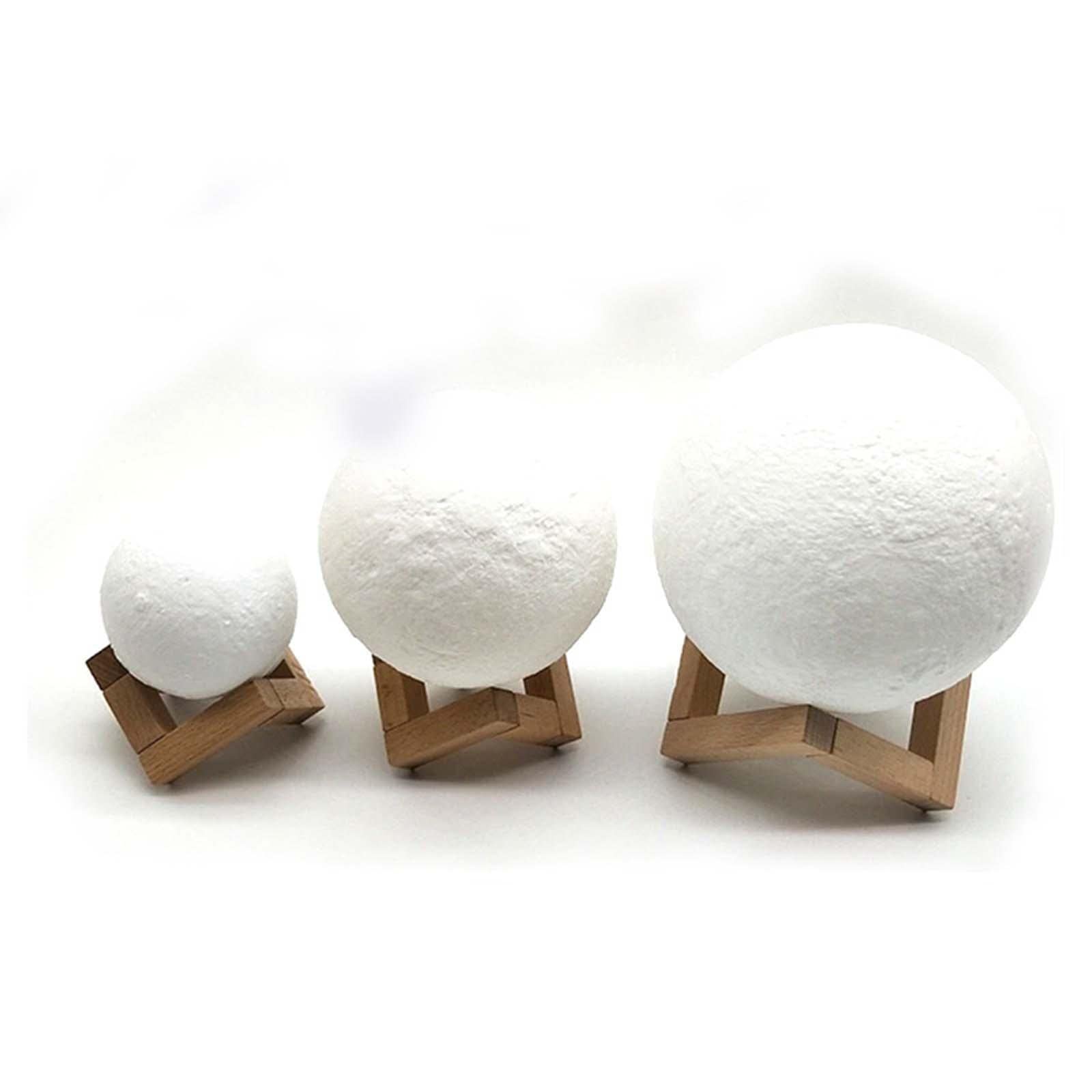 CALANDIS Birch Wood Holder Moon Lamp Base for Gemstones Spoon Ladle Home Office Decor 6Cm-image-44