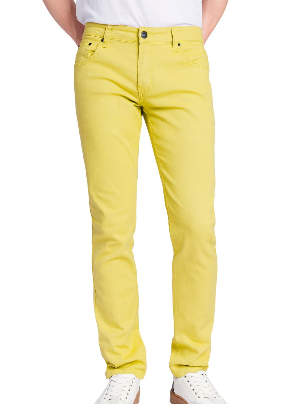 Victorious Men's Skinny Fit Color Stretch Jeans