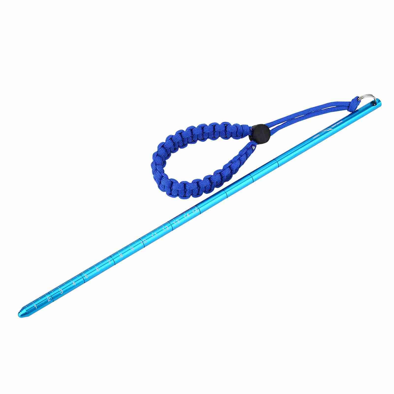 Scuba Diving Pointer Stick, lightweight aluminum alloy for clear underwater signaling, diving noise maker rod, adjustable wrist lanyard for divers, snorkelers