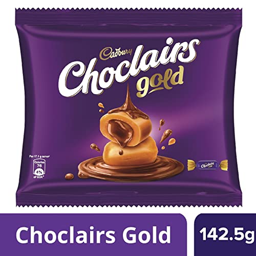 Image of Cadbury Choclairs Gold Candy (25 units * 5.7g each), 142.5g