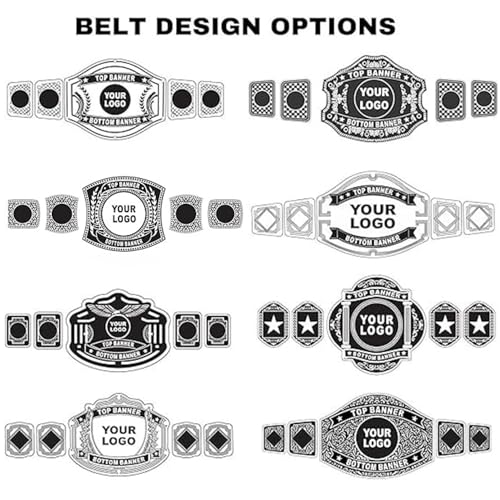 HANDSY Championship Customizable Wrestling Belt - Fully Personalized for All Sports - Custom Championship Belts (2mm Brass)2