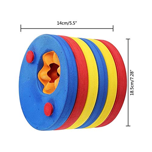 kaianda-Manguitos-de-natacion-para-ninos-6PCS-Manguitos-Bebe-Manguitos-DolphinHechos-de-Espuma-Piscina-Discos-Flotantes