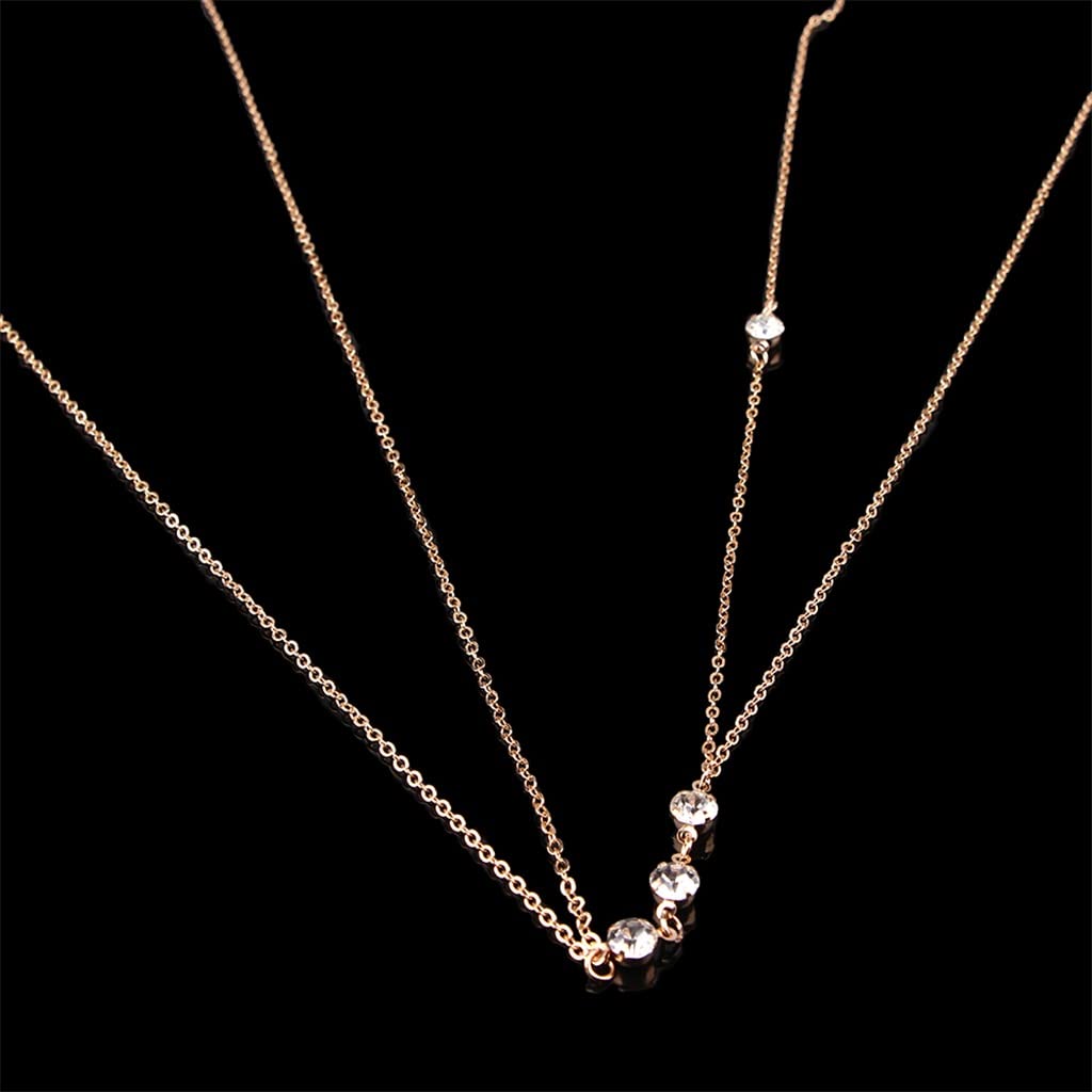 Taille Kette Damen Accessoires Bikini Crossover Taille Bauch Harness Halskette Strand Geschirr Anhänger Halskette Körperschmuck Frau (Silber One Size) (Gold One Size)
