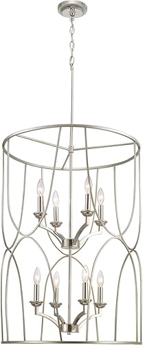 Miniatura 6 de Progress Lighting P500177-134 Colección Landree Foyer de ocho luces, Silver Ridge