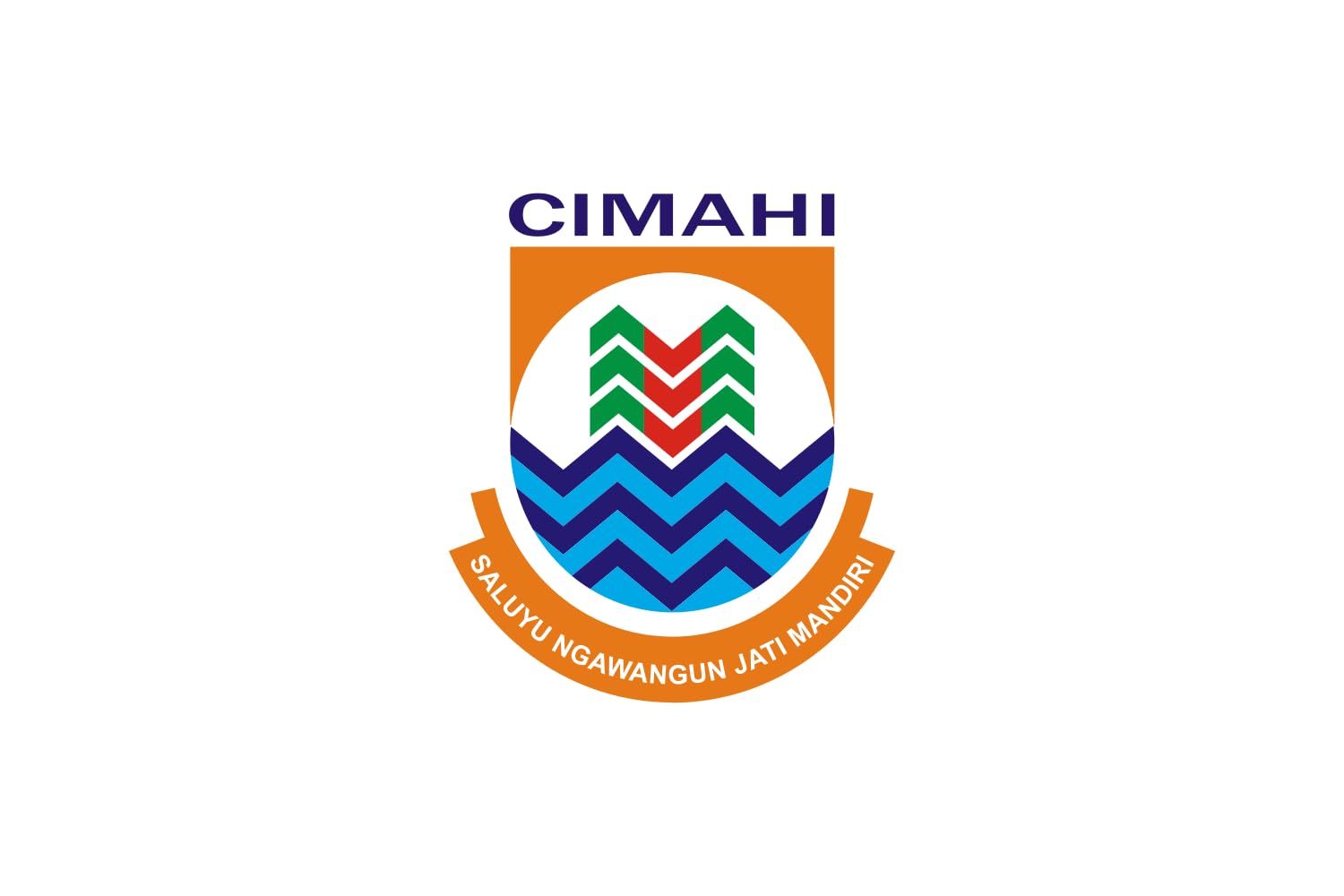 Drapeau de Cimahi avec finitions premium et coutures renforcées