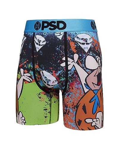 PSD Men's Fred & Barney Boxer Briefs, Multi, XL