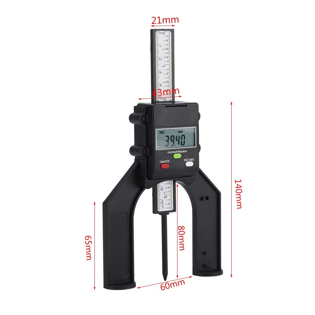 Jauge Numérique De Profondeur / Hauteur 0-80 Mm – Précision 0.01 Mm – Base Magnétique – Double Usage