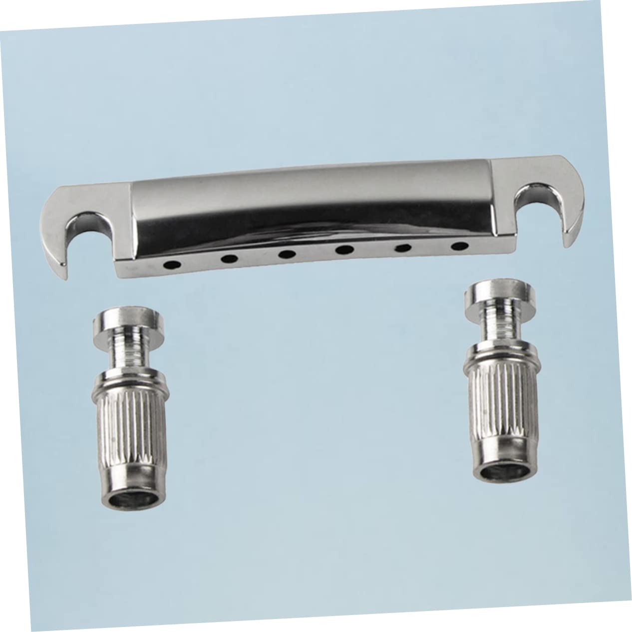 GOOHOCHY Electric Guitar Accessories Zinc Alloy Bridge Tailpiece 3 Posts Bridge Fit Easy to Maintain