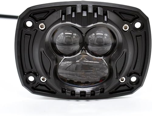 Miniatura 2 de ECAHAYAKU 2 unids 4 pulgadas Fluch Mount LED Pod luces ámbar todoterreno parachoques barra de luz Spot niebla lámpara cuadrada 8D luz de trabajo luz