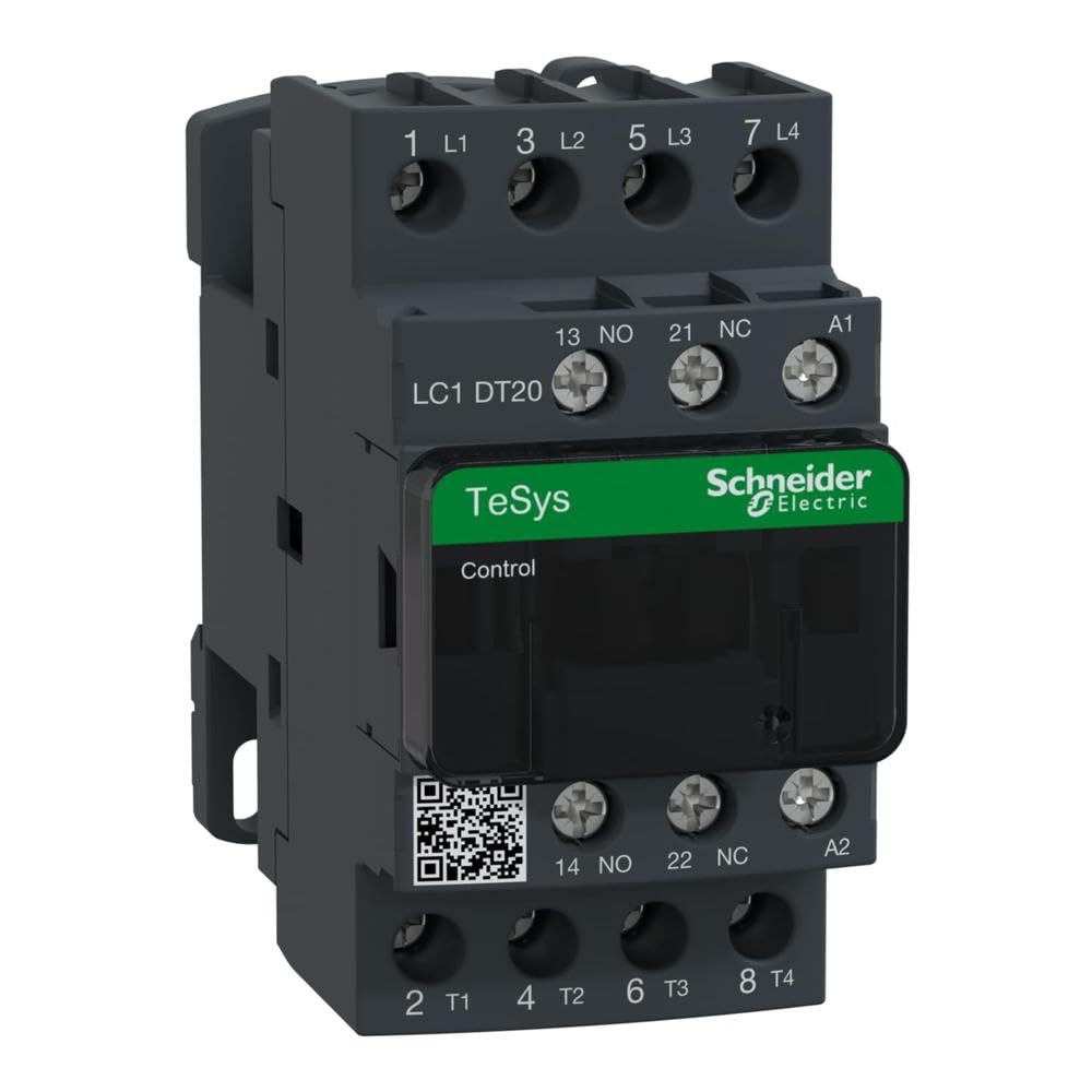 Schneider Electric, TeSys D contactor - 4P(4 NO) - AC-1 - <= 440 V 20 A - 230 V AC 50/60 Hz coil, LC1DT20P7