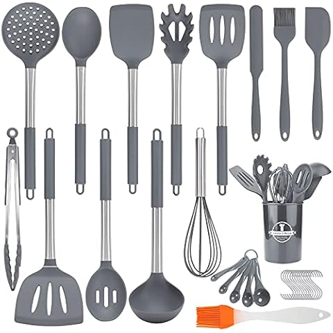 Juego de Utensilios de Cocina de Silicona Frasheng, 34 piezas Cover