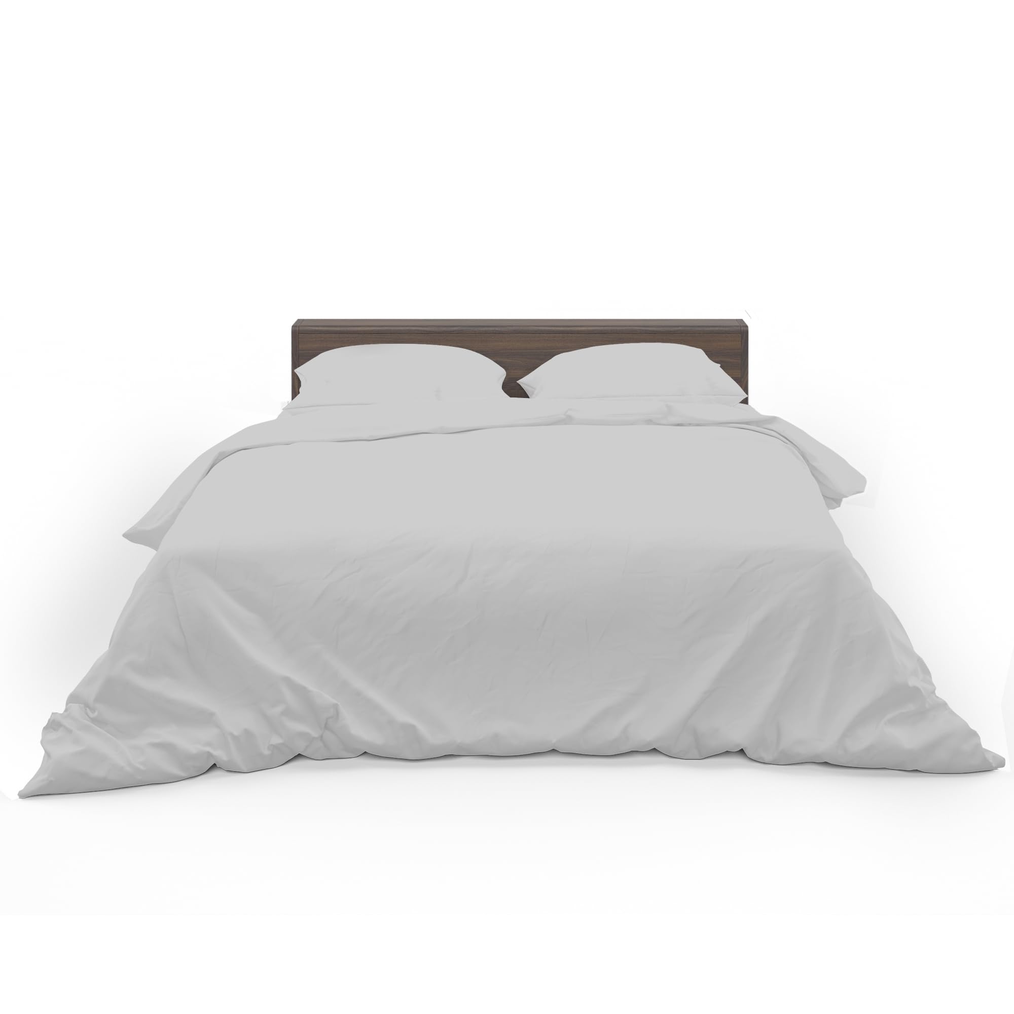 HOME ACE Silver Easy Care Super King Size Bed Duvet Cover 100% Poly Cotton Super Kingsize Duvet Set, Polycotton Duvet Cover Bedding Super King Size Beds Cotton Duvet Set