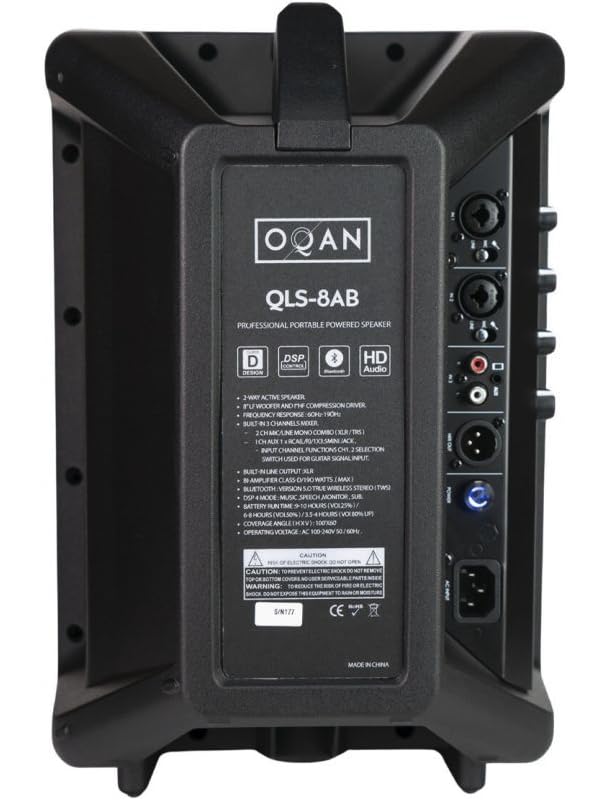 Sonorisation facile OQAN QLS-8AB solution enceinte active compacte Bluetooth 200W - 5