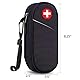 SITHON EpiPen Medical Tragetasche, tragbare Notfalltasche Isolierte Medikament Tasche Organizer für 2 EpiPens, Asthma-Inhalator, Anti-Histamin, Auvi-Q, Allergy Medicine Essentials, (Schwarz)