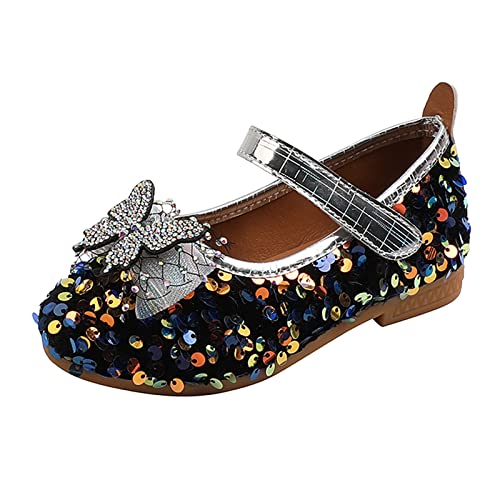 Summer Autumn Fashion Cute Girls Casual Shoes Colorful Sequins Shiny Rhinestone Bow Flat Bottom Toddler Girls Booties