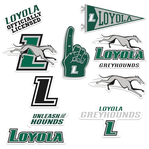 Image of Loyola University Maryland 10ct Vinyl Large Deluxe Stickers Variety Pack - Laptop, Water Bottle, Scrapbooking, Tablet, Skateboard, Indoor /Outdoor - Set of 10