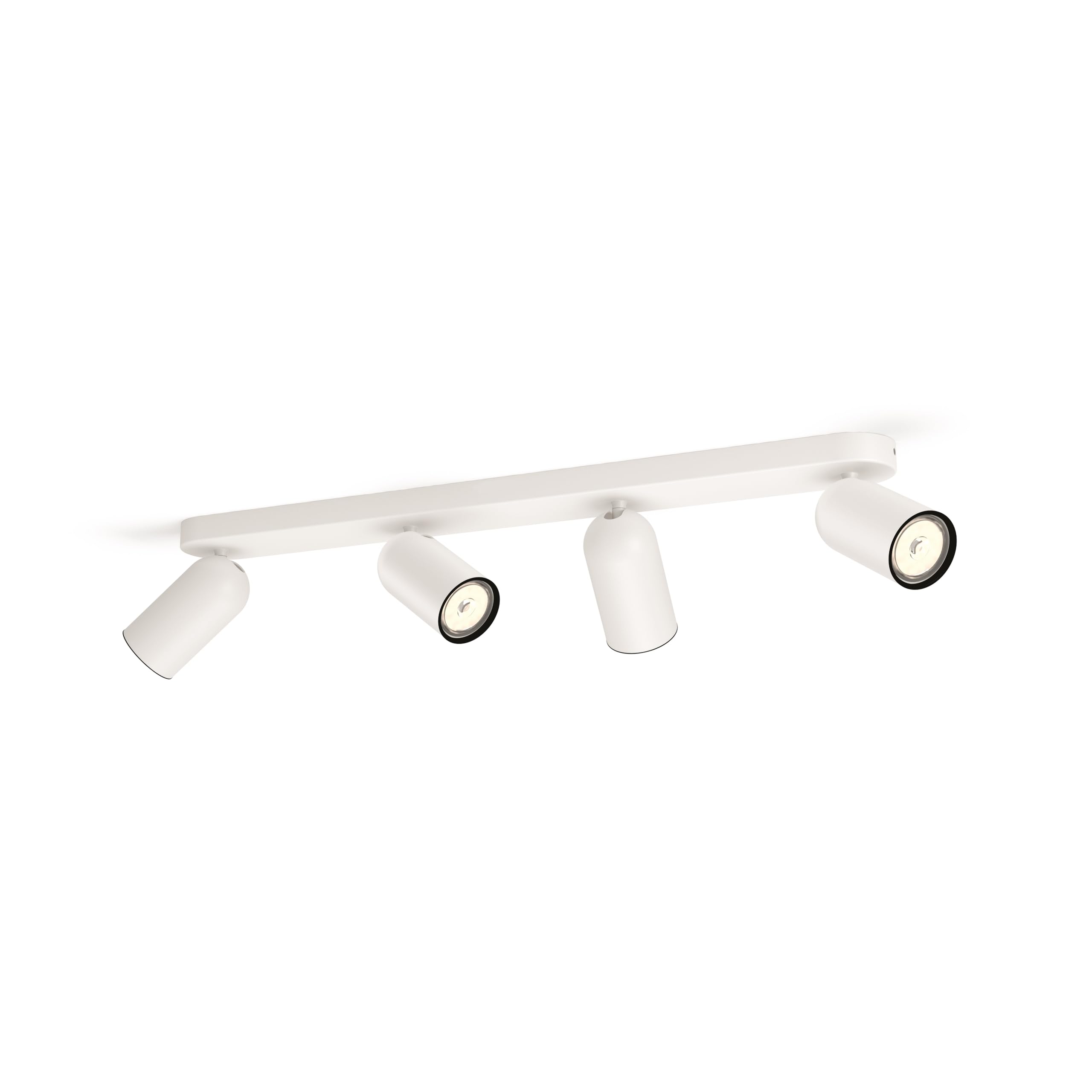 Philips Pongee Faretto (Bianco) - 4 luci - Non dimmerabile | Faretto da soffitto - GU10 - Bianco caldo