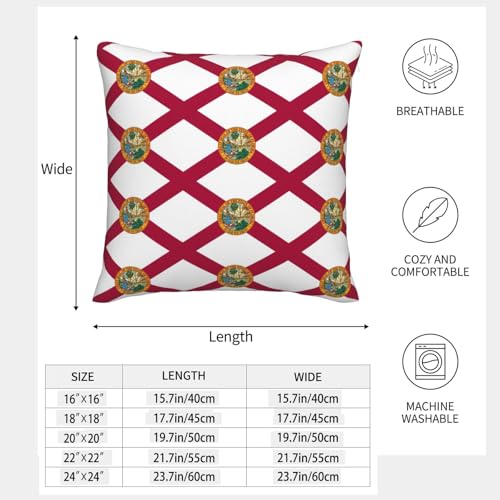 Housse de coussin Floride déco canapé salon et fauteuil